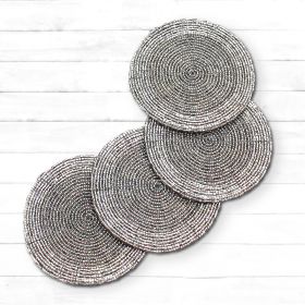 Bliss Silver Coasters - Set of 4